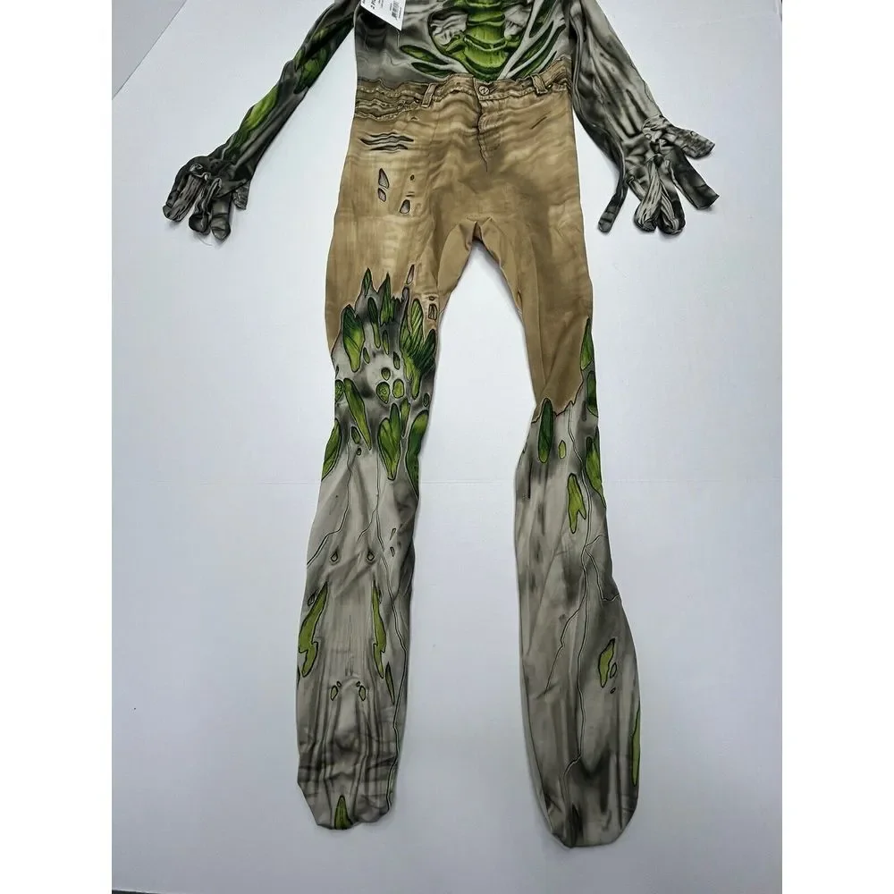 RADIOACTIVE ZOMBIE Halloween Costume w/ Glow Slime Boys Medium (8) Morphcostumes